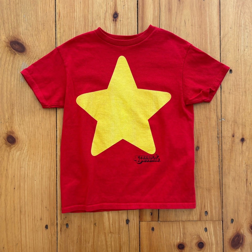 Steven Universe Yellow Star Graphic T Shirt Cartoon Network No Size Tag Youth